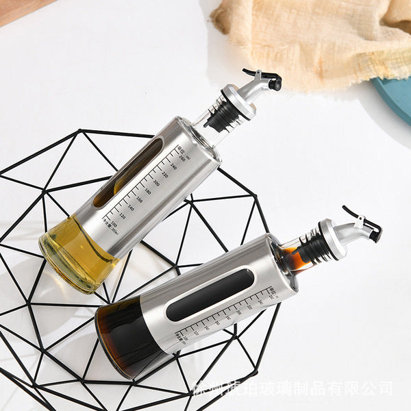 SS Scale Oiler Vinegar Glass Bottle (500ml) | DDK250725866