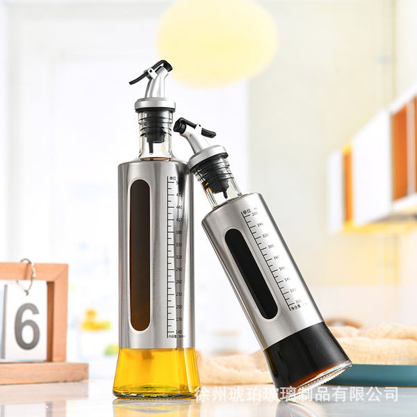 SS Scale Oiler Vinegar Glass Bottle (500ml) | DDK250725866