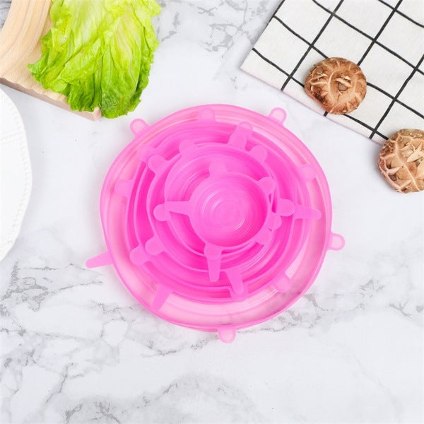 Silicon Food Cover Set - 6 Pieces Set | DDK250525752