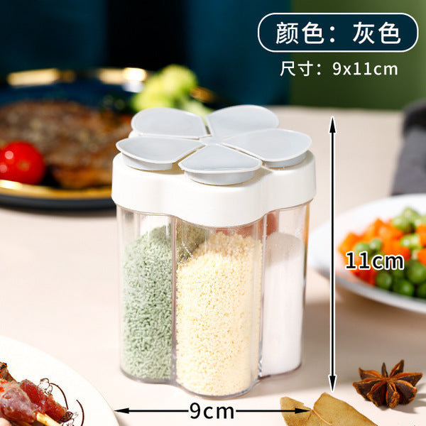 Multi-Purpose 5 in 1 Kitchen Seasoning Moisture Proof Box| DDC250825835