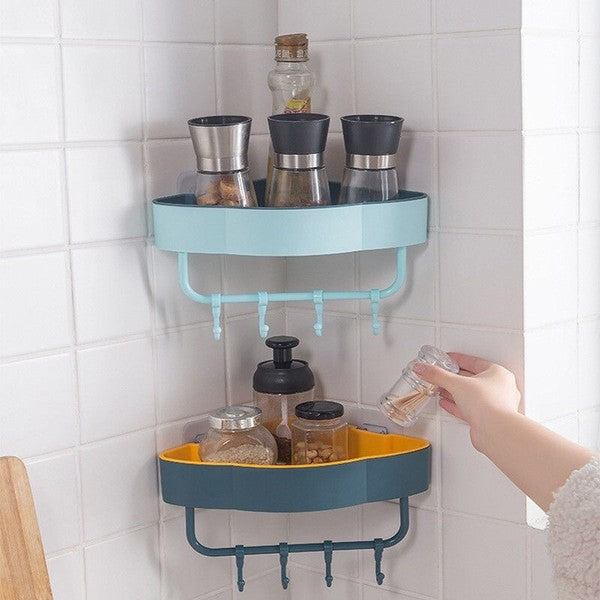 Multifunctional Bathroom and Kitchen Triangle Storage Rack | DDK250912896