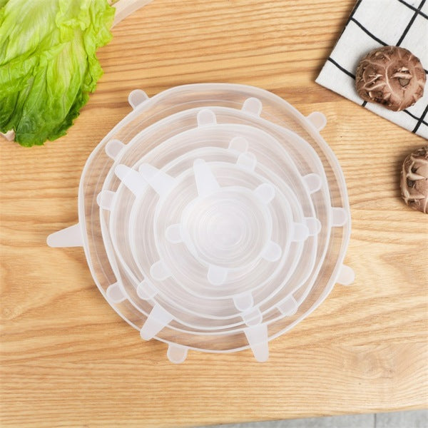 Silicon Food Cover Set - 6 Pieces Set | DDK250525752