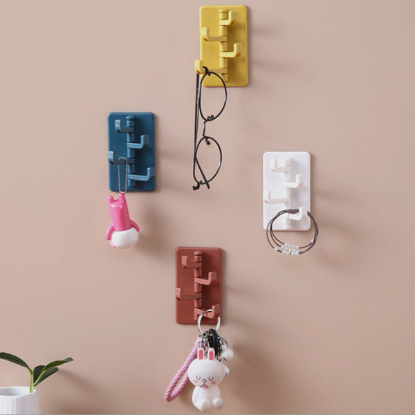 Multifunction 4 hook Wall Hanger (2 Pcs) | DDK250526791