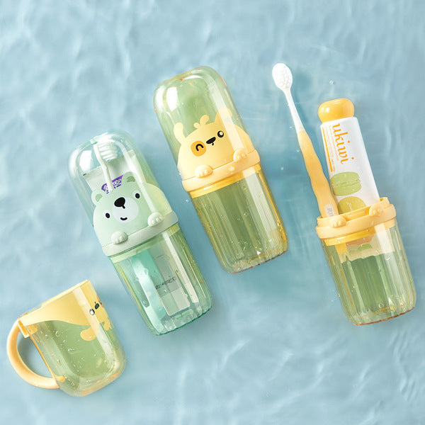 Travel Mouthwash Cup suit Toothbrush Toothpaste Storage Box | DDC250701843
