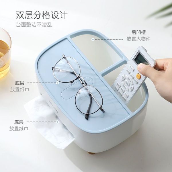 Multi-Purpose Organizer Desktop Tissue Box | DDK250823881