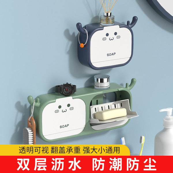 Cartoon Antlers Design Soap Storage Box | DDC250620838