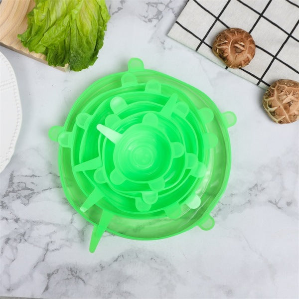 Silicon Food Cover Set - 6 Pieces Set | DDK250525752