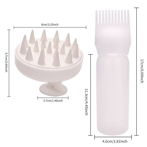 Hair Comb Combination suit With Shampoo Massage Brush | DDC250630841