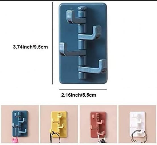 Multifunction 4 hook Wall Hanger (2 Pcs) | DDK250526791