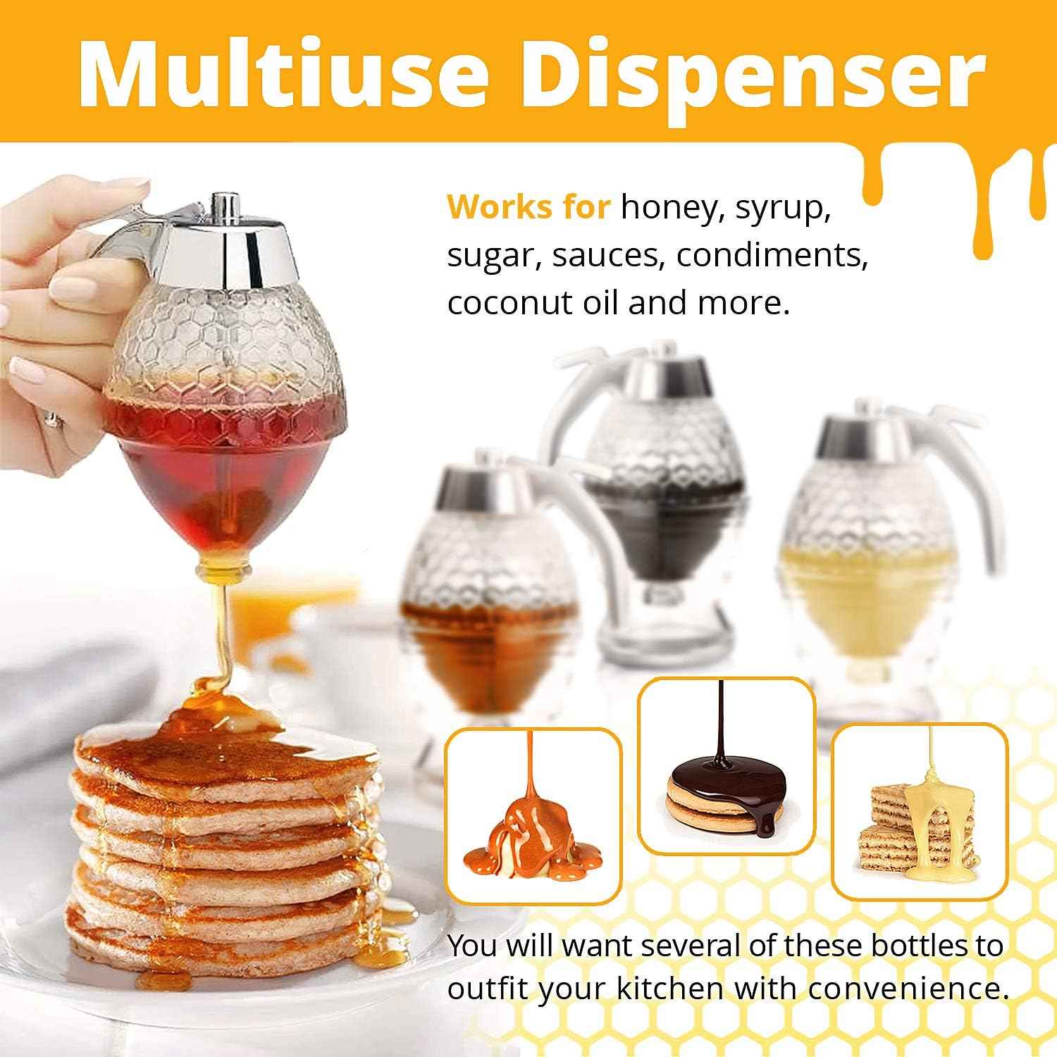Honey Dispenser Syrup Juice Dispenser Acrylic Honey Syrup Dispenser Honey Jar | DDC250512702