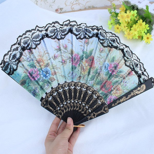 Spanish Lace Folding Fan/Pakha | DDK250522721