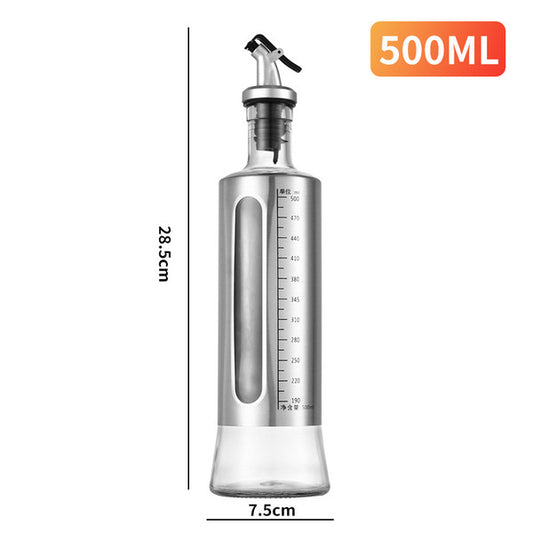 SS Scale Oiler Vinegar Glass Bottle (500ml) | DDK250725866