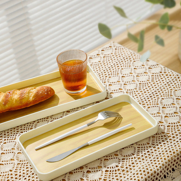 Wood Grain Tea Tray (3 Pcs Set) | DDC251121921