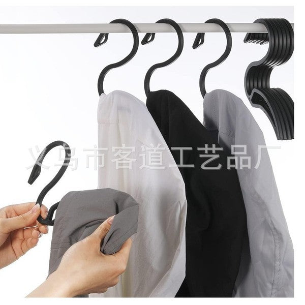 S-Shaped Plastic Hook Rack Hoodie Hanger (5 Pcs Set) |  DDC251227934