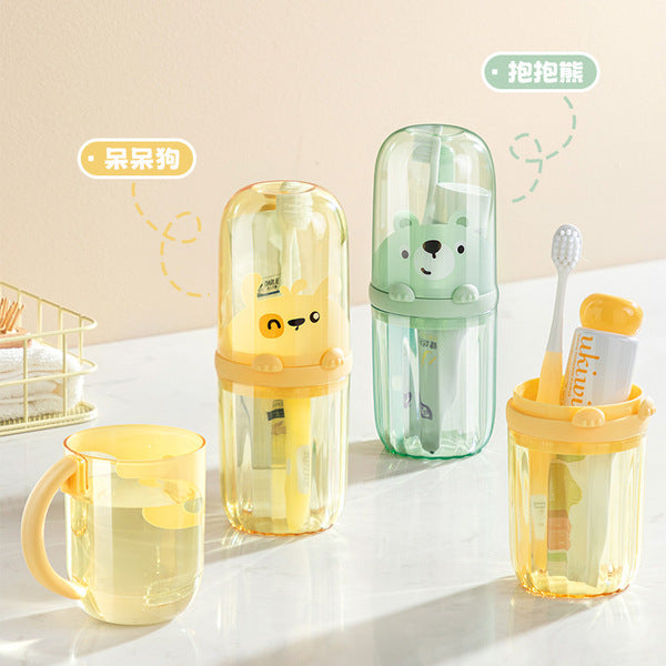 Travel Mouthwash Cup suit Toothbrush Toothpaste Storage Box | DDC250701843