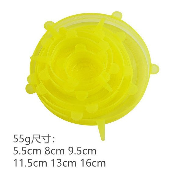 Silicon Food Cover Set - 6 Pieces Set | DDK250525752