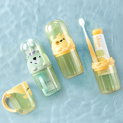 Travel Mouthwash Cup suit Toothbrush Toothpaste Storage Box | DDC250701843