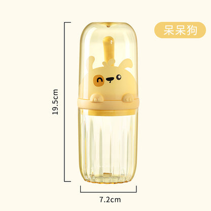 Travel Mouthwash Cup suit Toothbrush Toothpaste Storage Box | DDC250701843