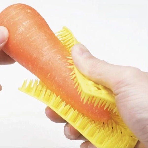 Fruit and Vegetable Cleaning Silicon Brush (2 Pcs) | DDC250526789