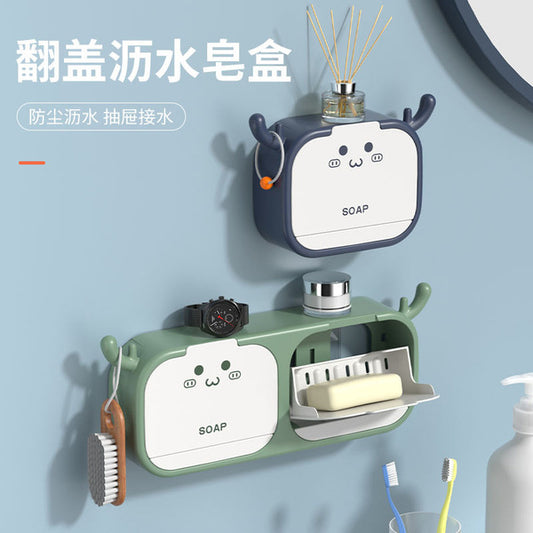 Cartoon Antlers Design Soap Storage Box | DDC250620838