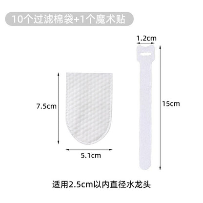 Faucet Filter Bag (10 filter pads with 1 Velcro strip - 1 pack) | DDk2609251062