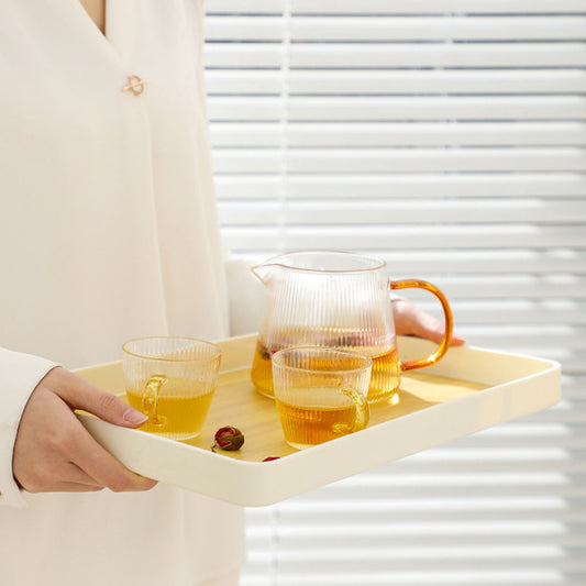 Wood Grain Tea Tray (3 Pcs Set) | DDC251121921