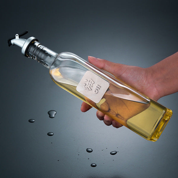 Multifunctional Olive Oil Square Glass Bottle | DDK250707854
