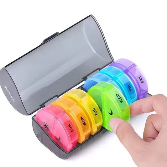 Moisture Proof 14 Cell Seven Day Portable Medicine Box | DDC250827837
