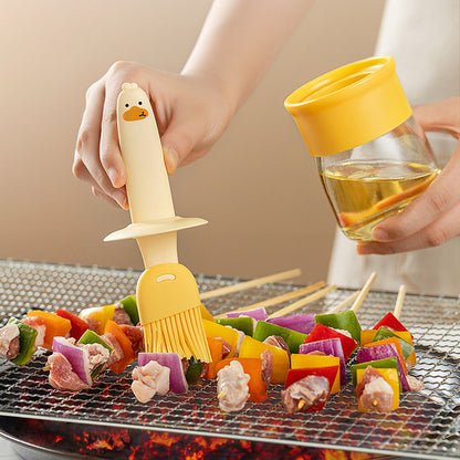 Silicon Oil Brush with Glass Bottole | DDC250618835