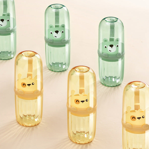 Travel Mouthwash Cup suit Toothbrush Toothpaste Storage Box | DDC250701843