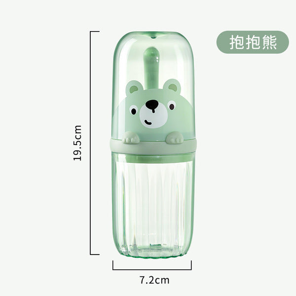 Travel Mouthwash Cup suit Toothbrush Toothpaste Storage Box | DDC250701843
