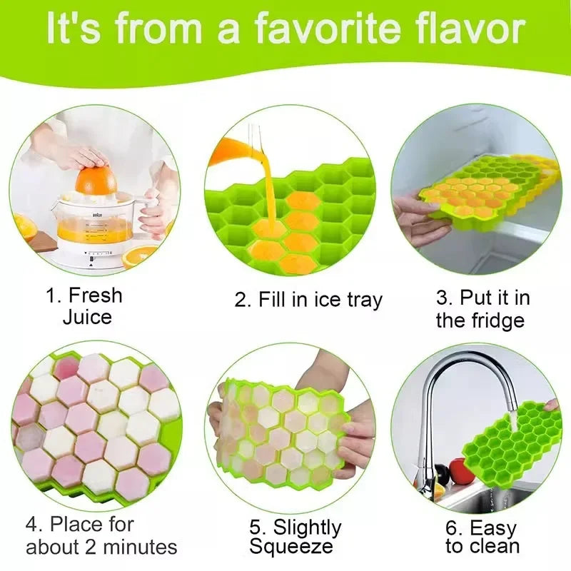 Silicon Honeycomb Ice Tray - 37 Cubes | DDK250524749
