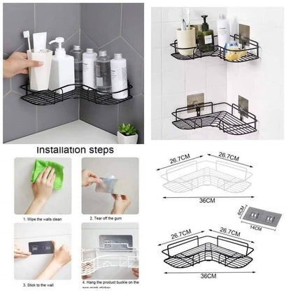 Punch-free Metal Corner Storage Rack | DDK250706848