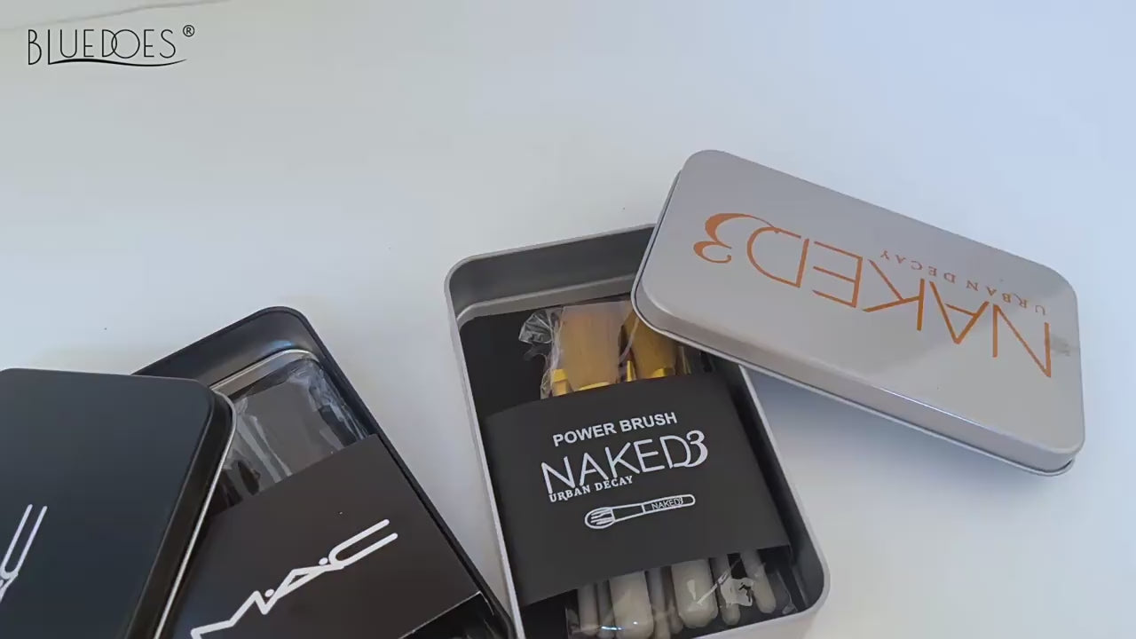 Naked3-MAC Makeup Brush Set 12 Iron Boxes | DDC251109912