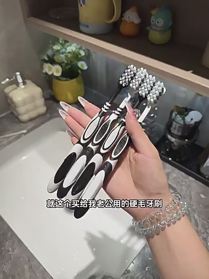 Hard Bristled Spiral Toothbrush (Adults-2 Pcs) | DDC260106949