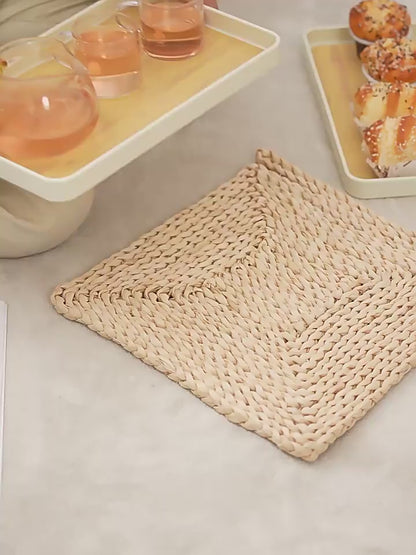 Wood Grain Tea Tray (3 Pcs Set) | DDC251121921