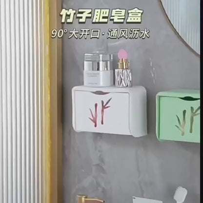 Bamboo Style Drainable Soap Storage Box | DDC260103948